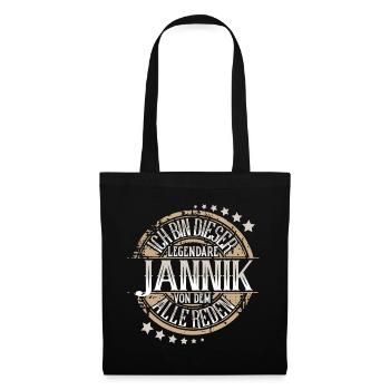 Jannik - Stoffbeutel - Schwarz - Vorne