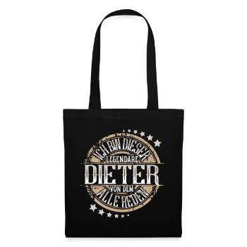 Dieter - Stoffbeutel - Schwarz - Vorne