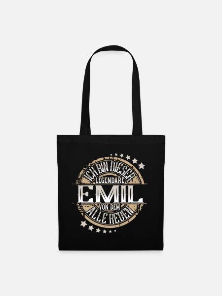 Emil - Stoffbeutel - Schwarz