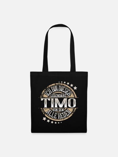 Timo - Stoffbeutel - Schwarz