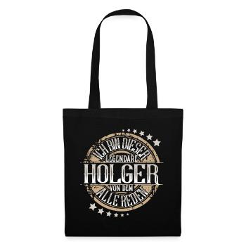 Holger - Stoffbeutel - Schwarz - Vorne