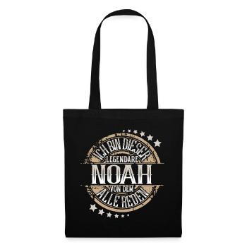 Noah - Stoffbeutel - Schwarz - Vorne