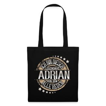 Adrian - Stoffbeutel - Schwarz - Vorne