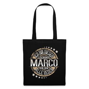 Marco - Stoffbeutel - Schwarz - Vorne