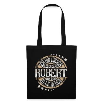 Robert - Stoffbeutel - Schwarz - Vorne