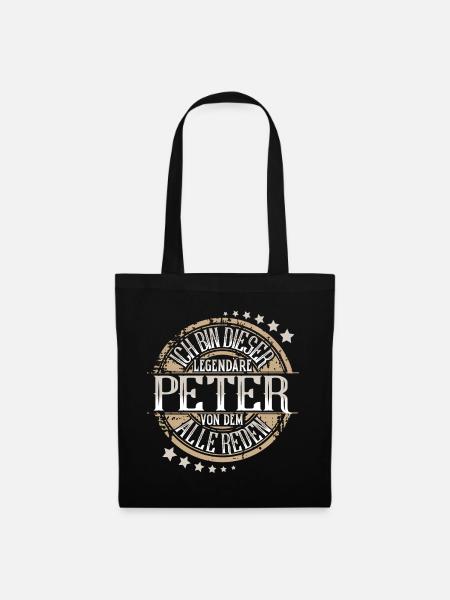 Peter - Stoffbeutel - Schwarz