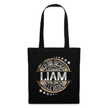 Liam - Stoffbeutel - Schwarz - Vorne