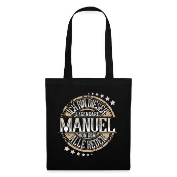 Manuel - Stoffbeutel - Schwarz - Vorne