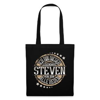 Steven - Stoffbeutel - Schwarz - Vorne