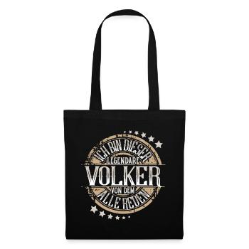 Volker - Stoffbeutel - Schwarz - Vorne