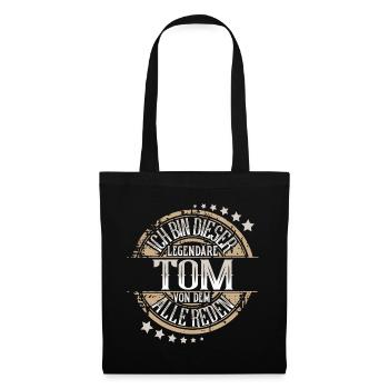 Tom - Stoffbeutel - Schwarz - Vorne