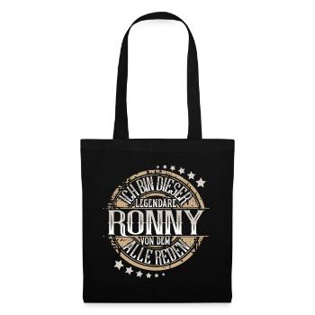 Ronny - Stoffbeutel - Schwarz - Vorne