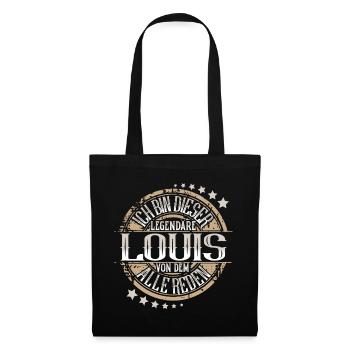 Louis - Stoffbeutel - Schwarz - Vorne