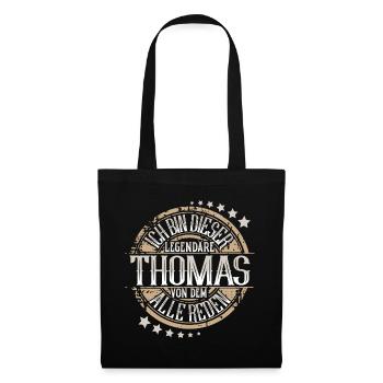 Thomas - Stoffbeutel - Schwarz - Vorne