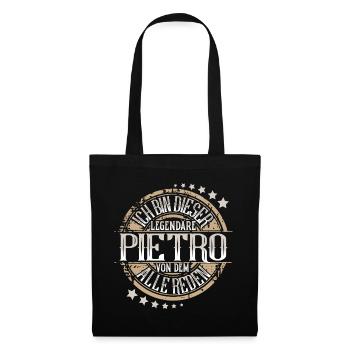 Pietro - Stoffbeutel - Schwarz - Vorne
