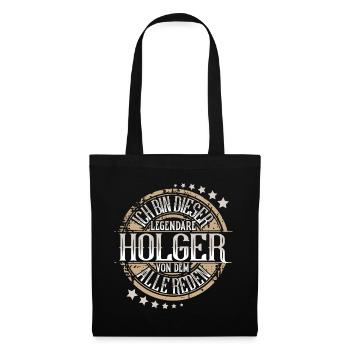 Holger - Stoffbeutel - Schwarz - Vorne