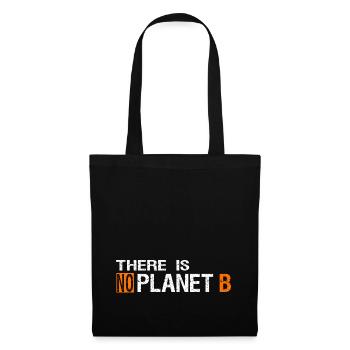 Il n'y a pas de planète B - Sac en tissu - noir - Devant