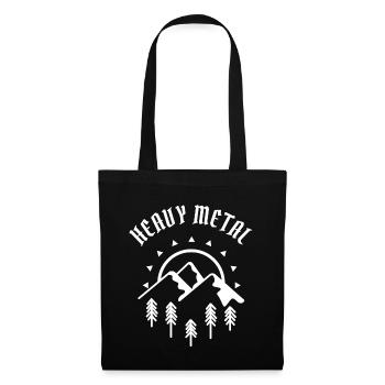 Witziges Heavy Metal Shirt - Stoffbeutel - Schwarz - Vorne