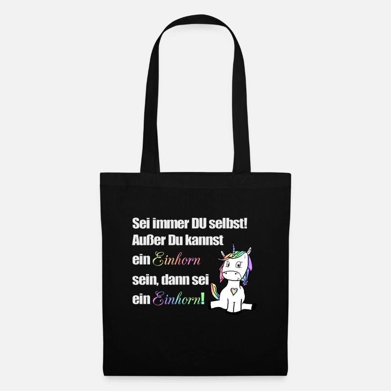 Sei immer du selbst - Stoffbeutel - Schwarz