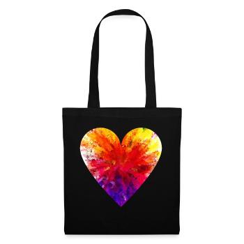 Special colorful heart - Tote Bag - black - Front