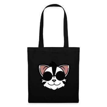Cat Cats Sunglasses Sun Summer Glasses - Tote Bag - black - Front