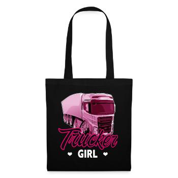 Trucker girl - Tote Bag - black - Front
