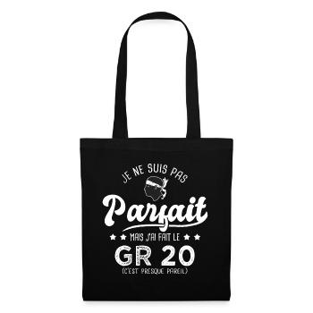 parfait jai fait le GR20 randonnée traversée corse - Sac en tissu - noir - Devant
