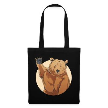 Russian bear with the slogan Russian soul for - Tote Bag - black - Front