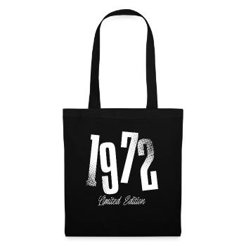 1972 Année de naissance Anniversaire Année de naissance - Sac en tissu - noir - Devant