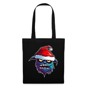 Ugly Christmas Monster - Tote Bag - black - Front