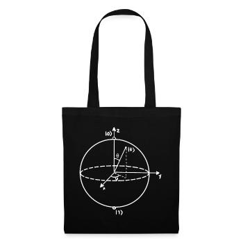 Quantenbit Physikerlehrer - Stoffbeutel - Schwarz - Vorne