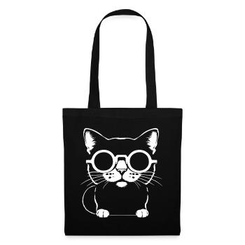 Funny Cat with Sunglasses Kitten Sunglas Cats - Tote Bag - black - Front