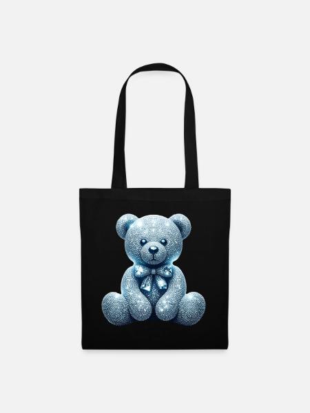 Crystal Bear Diamant Diamanten - Stoffbeutel - Schwarz