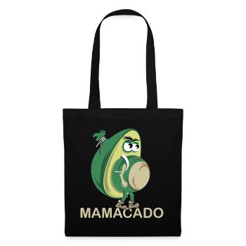 Mamacado avocat légume drôle illustration icône - Sac en tissu - noir - Devant