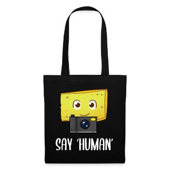 Say Human Fotograf - Stoffbeutel - Schwarz - Vorne