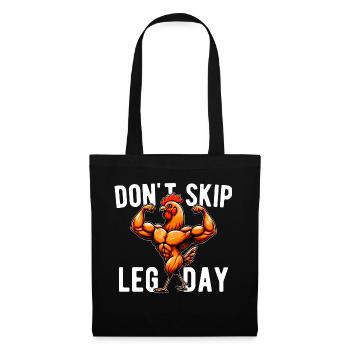 Ne Pas Skip Leg Day Palestra GYM Spiritosa Drôle - Sac en tissu - noir - Devant