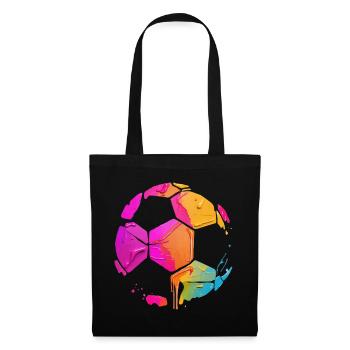 COLORFUL FOOTBALL COLORED SOCCER - Tote Bag - black - Front