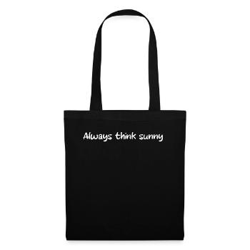 Pensez toujours ensoleillé - Sac en tissu - noir - Devant