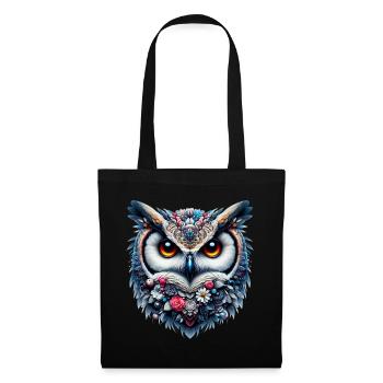 Owl - Tote Bag - black - Front