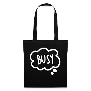 Stickers Busy - Tote Bag - black - Front