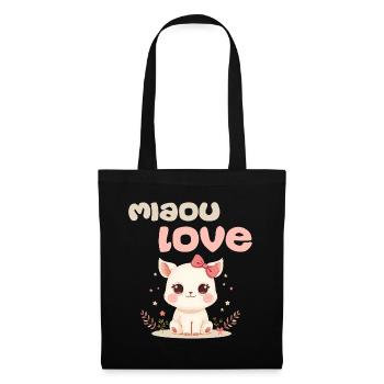 Personnage Miaou Love par Helfspawn - Sac en tissu - noir - Devant