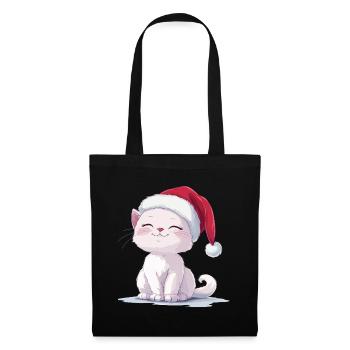 Cat Christmas Christmas Cat Cute Merry Catmas - Tote Bag - black - Front