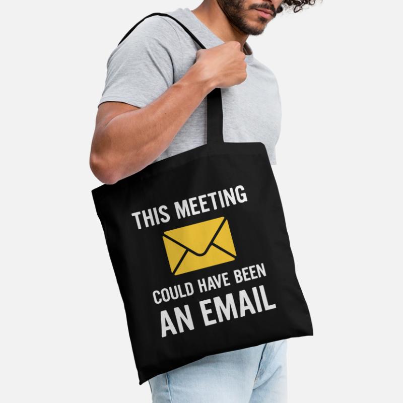Meeting oder E-Mail Stoffbeutel