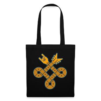Celtic Knot Guitar Emblem - Tote Bag - black - Front