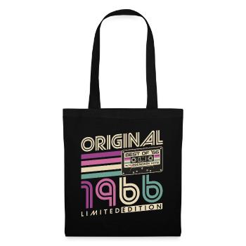 60th Birthday 1966 Vintage Born Retro - Tote Bag - black - Front