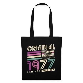 Cadeau d’anniversaire Born Vintage 1977 - Sac en tissu - noir - Devant