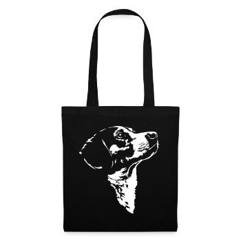 Chien Silhouette Drever Chien Wilsigns - Sac en tissu - noir - Devant