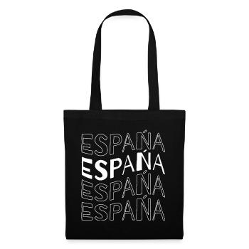 Espana Repetition Typography - Tote Bag - black - Front