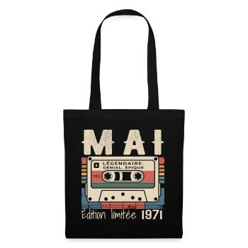 Mai 1983 - Sac en tissu - noir - Devant