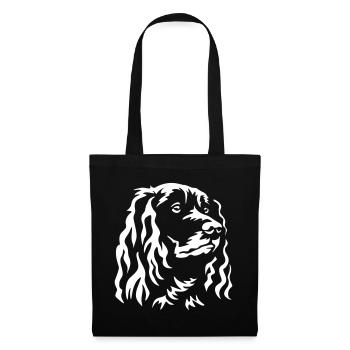 German Quail Dog Head, « Édition Noire » - Sac en tissu - noir - Devant